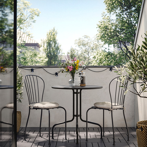 LÄCKÖ, table+2 chairs, outdoor 2 of 5 open dialog
