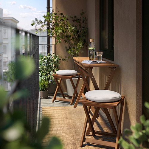 NÄMMARÖ, table and 2 stools, outdoor 2 of 2 open dialog