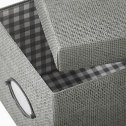 KVARNVIK storage box with lid
