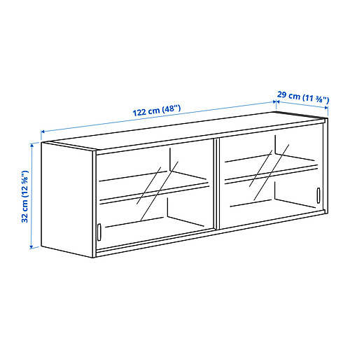 KNOXHULT, gabinete pared+puertas corredizas. 4 de 4 open dialog