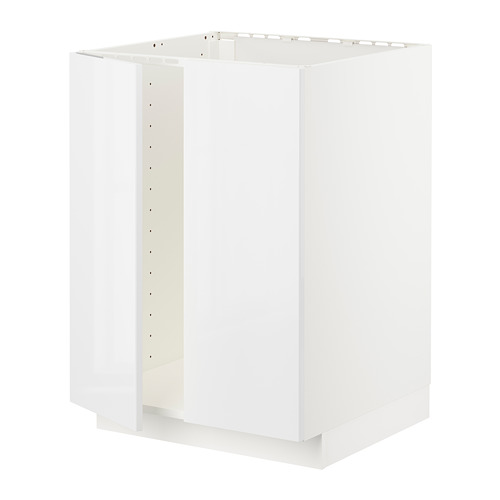 Mueble de cocina METOD blanco, diseño moderno, acabado brillante.