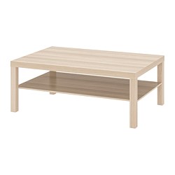 LACK, coffee table, White stained oak effect