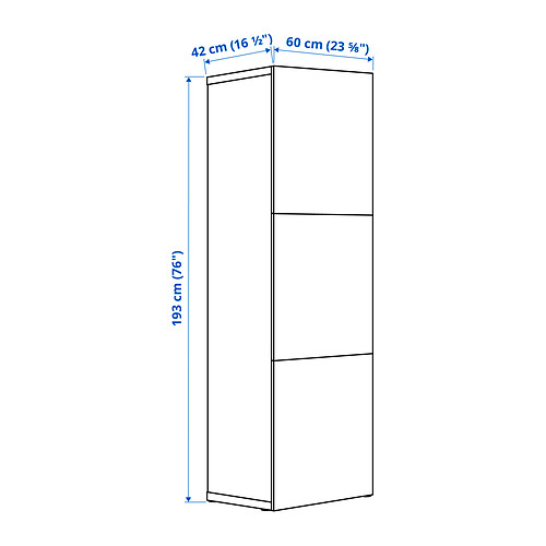 BESTÅ shelf unit with doors Lappviken