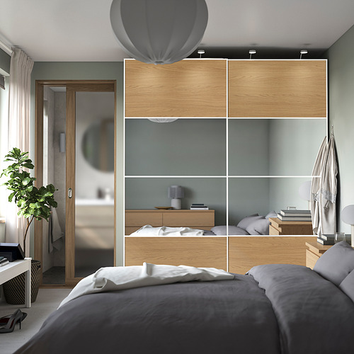 PAX / MEHAMN / AULI, wardrobe with sliding doors. 2 of 5 open dialog