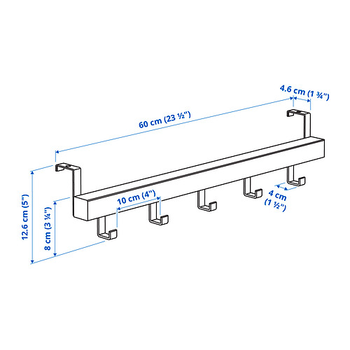 TJUSIG, wall/door rack with knobs 5 of 5 open dialog