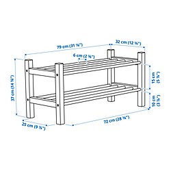 Measurement Illustration - TJUSIG shoe rack