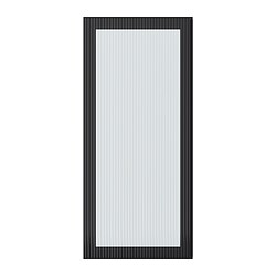 HEJSTA, glass door, Anthracite / reeded glass