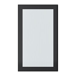 HEJSTA, glass door, Anthracite / reeded glass