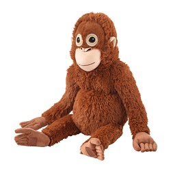 DJUNGELSKOG, soft toy, Orangutan