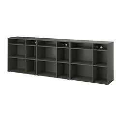 VIHALS, shelving combination, Dark grey