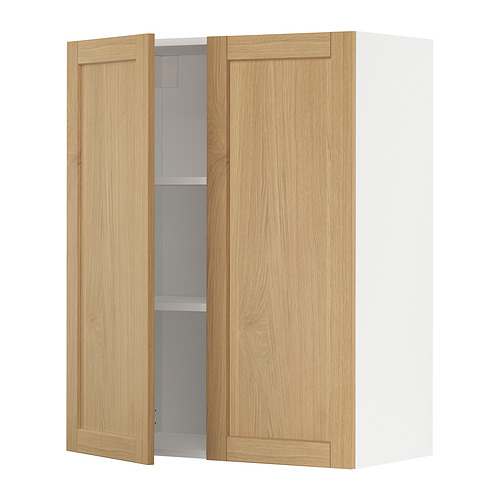 METOD, wall cabinet with 2 doors. 1 of 3 open dialog