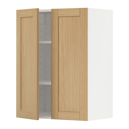 METOD, wall cabinet with 2 doors. 1 of 3 open dialog