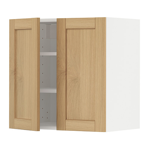 METOD, wall cabinet with 2 doors. 1 of 3 open dialog