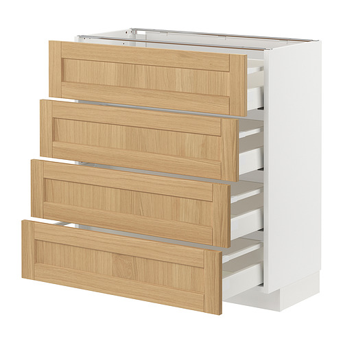 METOD / MAXIMERA, armario bajo 4 cajones/4 frentes. 1 de 3 open dialog