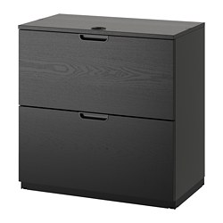 GALANT, drawer unit, Black stained ash veneer