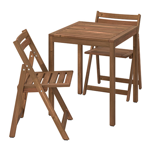 NÄMMARÖ, table and 2 folding chairs, outdoor 1 of 6 open dialog