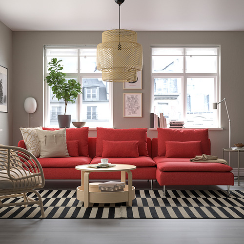 SÖDERHAMN, sectional, 4-seat with chaise 2 of 6 open dialog