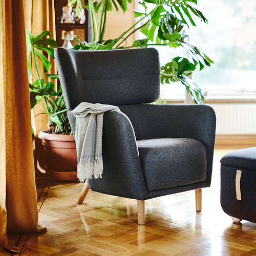 OSKARSHAMN, sillón orejero con reposapiés 2 de 9 open dialog