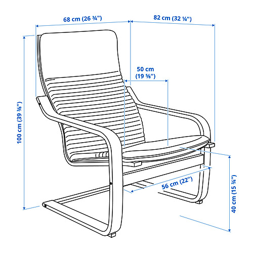 POÄNG, armchair 5 of 5 open dialog