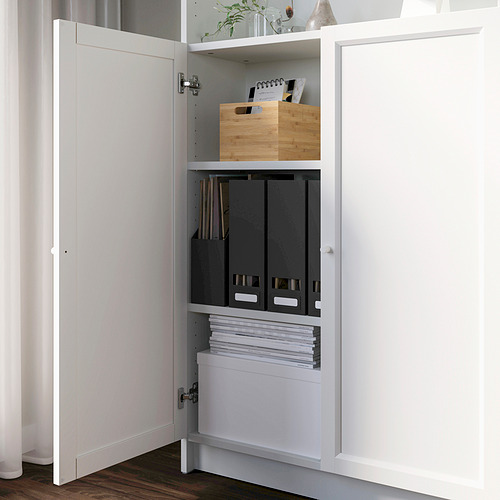 BILLY / OXBERG, bookcase+height extension & doors. 5 of 6 open dialog