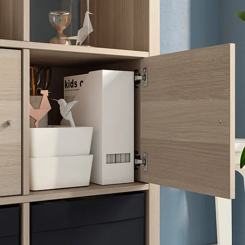 IKEA El Hierro KALLAX estantería con soporte, puertas y