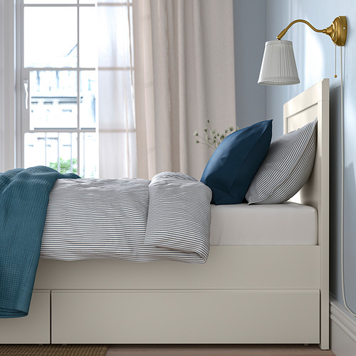 FÅGELFJÄLLET, bed frame with 2 storage boxes. 3 of 8 open dialog