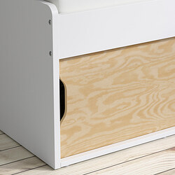 Measurement Illustration - KLIPPUGGLA bed frame with storage