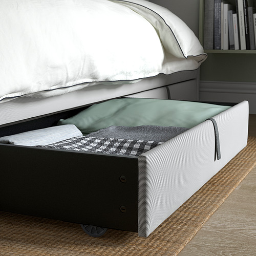 GLADSTAD, upholstered bed, 2 storage boxes  7 of 11 open dialog