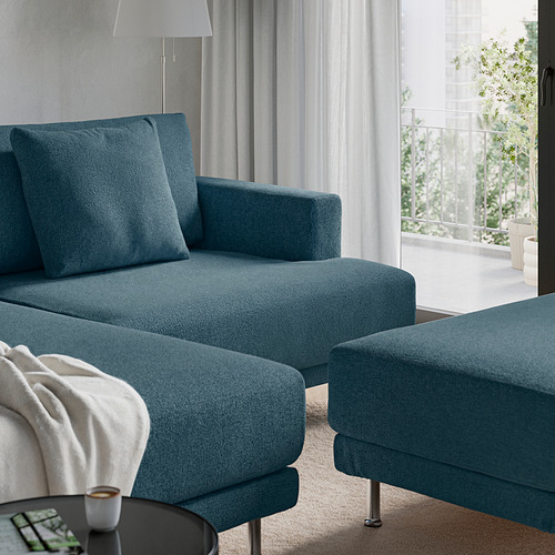 UPPÅKRA, sofá modular 3 plazas con chaiselongue izquierdo y reposapiés. 4 de 6 abrir diálogo