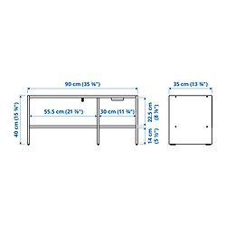 Measurement Illustration - BAGGEBO TV bench