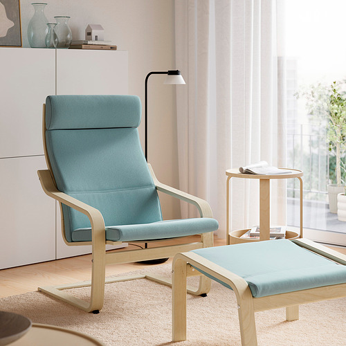 POÄNG, armchair and ottoman. 6 of 8 open dialog