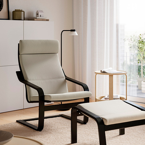 POÄNG, armchair and ottoman. 6 of 8 open dialog