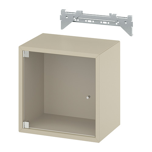 EKET, wall cabinet with glass door. 1 of 3 open dialog