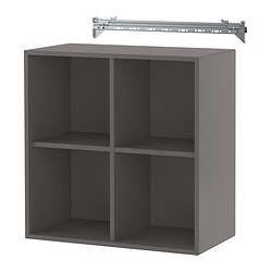 EKET, wall-mounted shelf unit, Dark gray