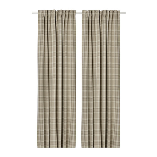 HÄGGVECKMAL, room darkening curtains, 1 pair. 1 of 7 open dialog