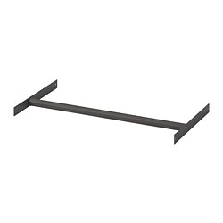 AURDAL, extendable clothes rail, Dark gray