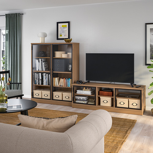 LANESUND, mueble TV con estantería 2 de 5 open dialog