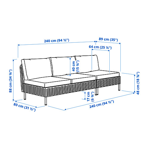 VITTSKÄR, sofá de 3 plazas. 5 de 5 open dialog