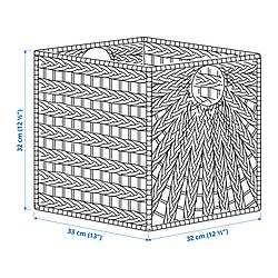 Measurement Illustration - LUSTIGKURRE basket