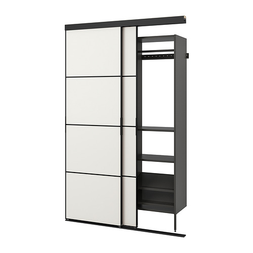 SKYTTA / AURDAL, reach-in wardrobe with sliding door. 1 of 5 open dialog
