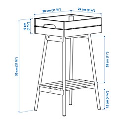 Measurement Illustration - VANILJSTÅNG plant stand