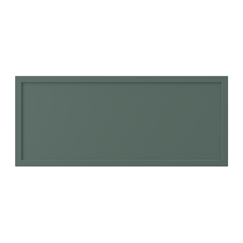 Cajón KRUKMAKARE, verde, plástico y tableros de partículas, rectangular, diseño sencillo.