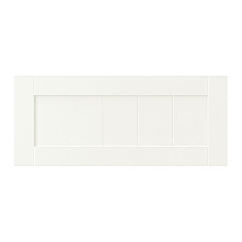 Cajonera PIPMAKARE blanca, diseño moderno y elegante, color madera clara, forma rectangular, estilo sencillo.