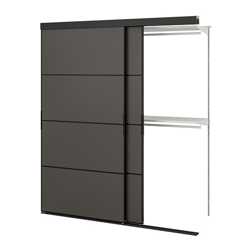SKYTTA / BOAXEL, reach-in wardrobe with sliding door. 1 of 5 open dialog