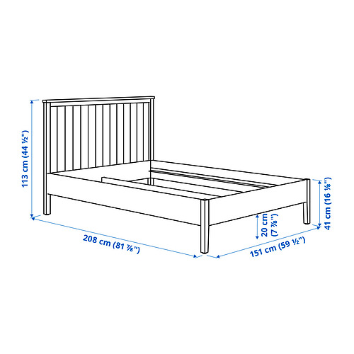 GULLABERG, bed frame. 7 of 7 open dialog