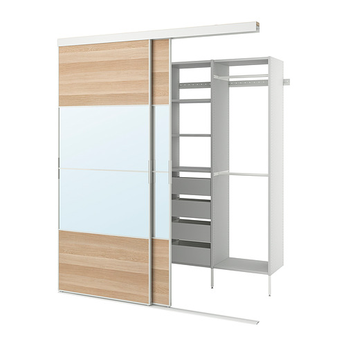 SKYTTA / AURDAL, walk-in wardrobe with sliding doors. 1 of 5 open dialog