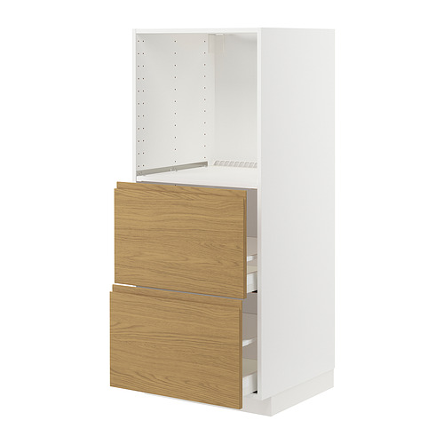 METOD / MAXIMERA, armario para horno con 2 cajones. 1 de 3 open dialog