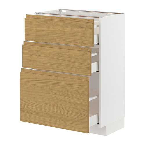 METOD / MAXIMERA, base cabinet with 3 drawers. 1 of 3 open dialog