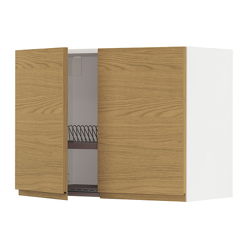METOD, wall cabinet with dish drainer and 2 doors. 1 of 3 open dialog