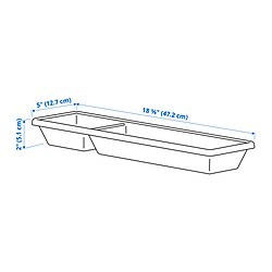 Measurement Illustration - VARIERA utensil tray